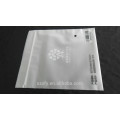 Matte surface plastic bag with logo and ziplock seal